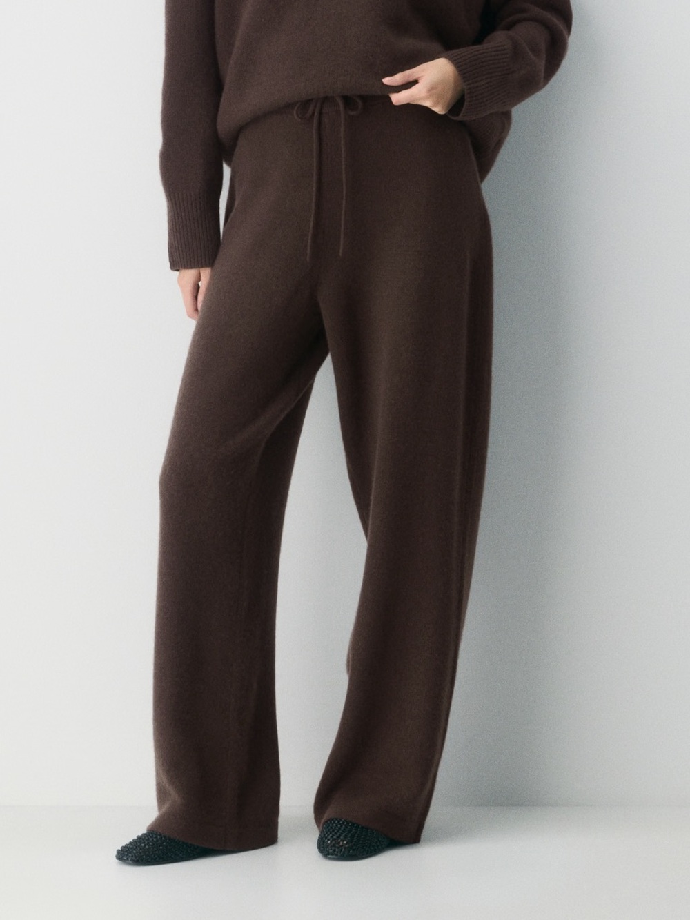 The Group by Babaton LUXE CASHMERE WIDE PANT